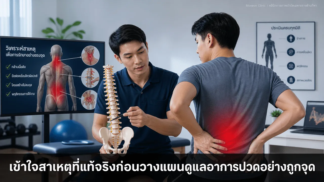 เข้าใจสาเหตุที่แท้จริงก่อนวางแผนดูแลอาการปวดอย่างถูกจุด